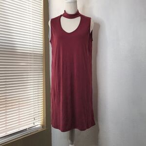 NWT DREW wine cutout dress‎